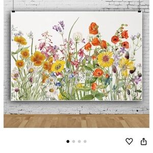 Floral Canvas Backdrop